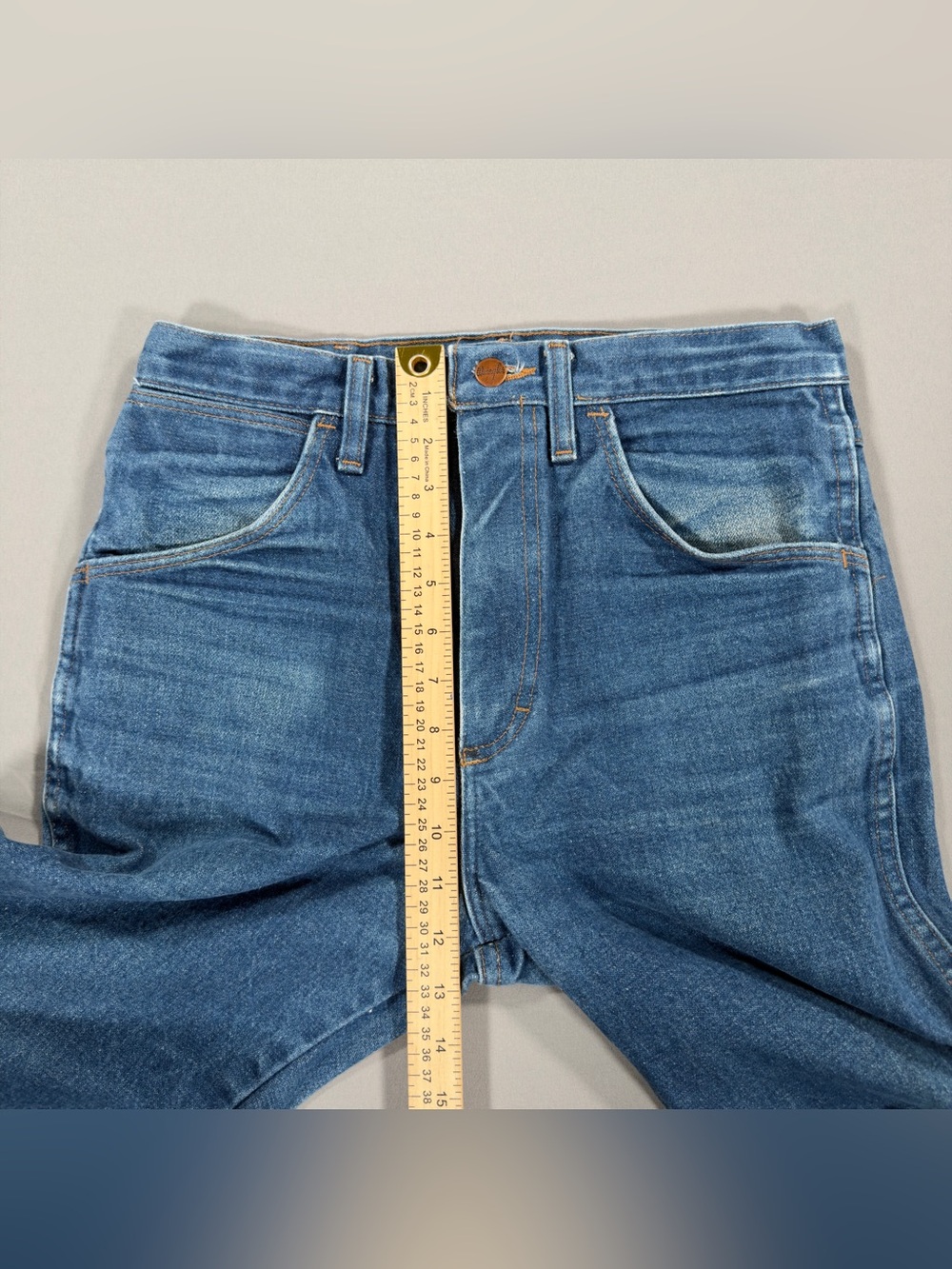 Vintage Wrangler 935NAV Cowboy Cut 31x36 (Fits 30x35) Slim Bootcut Denim Jeans - Picture 11 of 13